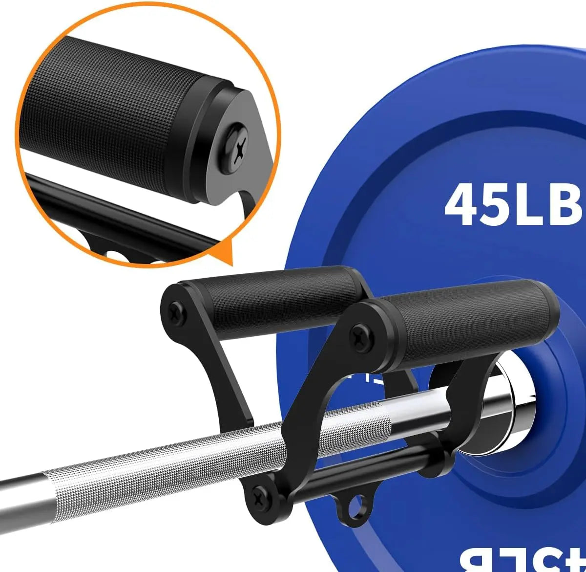 V-Bar T-Row Handle for Barbell Bars