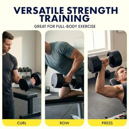 Adjustable Dumbbells with Quick Weight Change