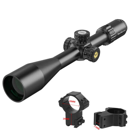 24X50 SFP Riflescope Second Focal Plane Side Parallax Optical Sights