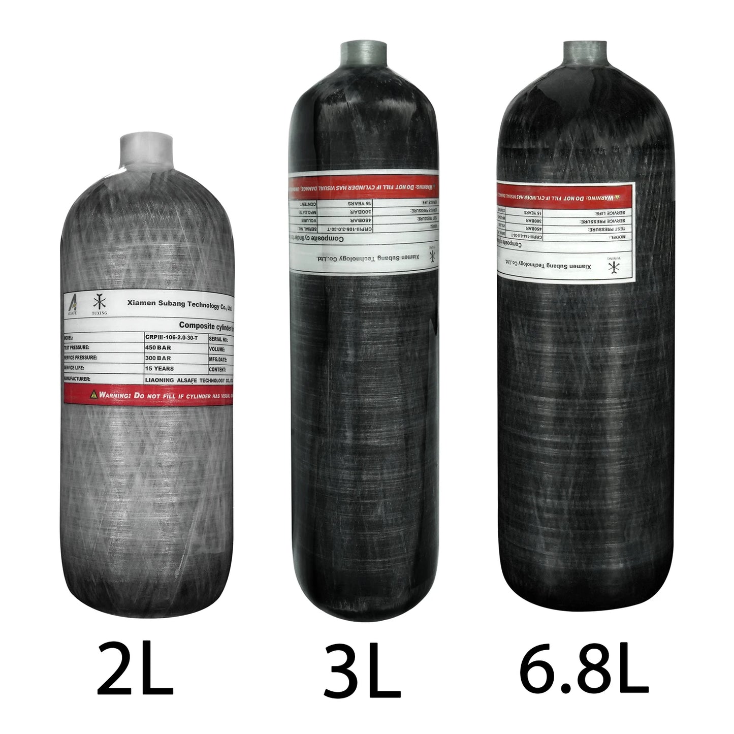 TUXING 4500Psi High Pressure Cylinders Firefighting Scuba Diving Tank