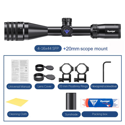 Tactical 4-16x44 AOE Scope Hunting Scopes Red Green Illuminated Sight