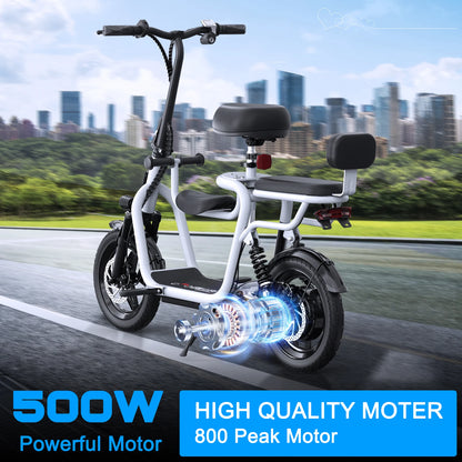 Electric Scooter 36V with 500W Motor,20 Mile Range