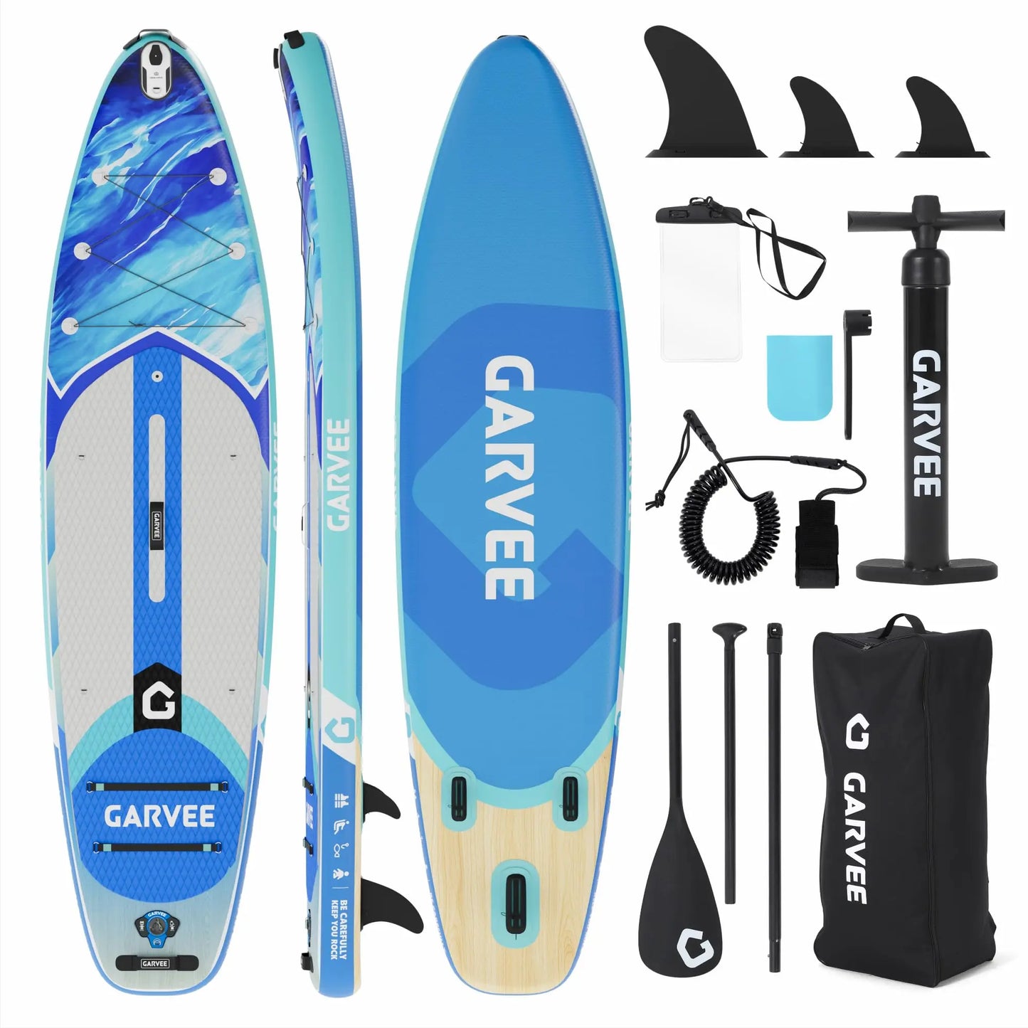 10.6 Ft Inflatable Stand Up Paddle Board 450LBS Capacity
