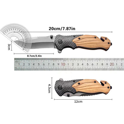 Multifunctional All Steel Portable Folding Knife