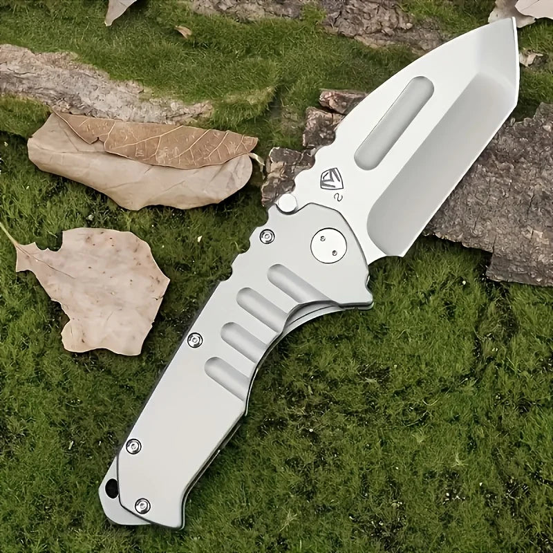 Folding tactical knife stainless steel blade