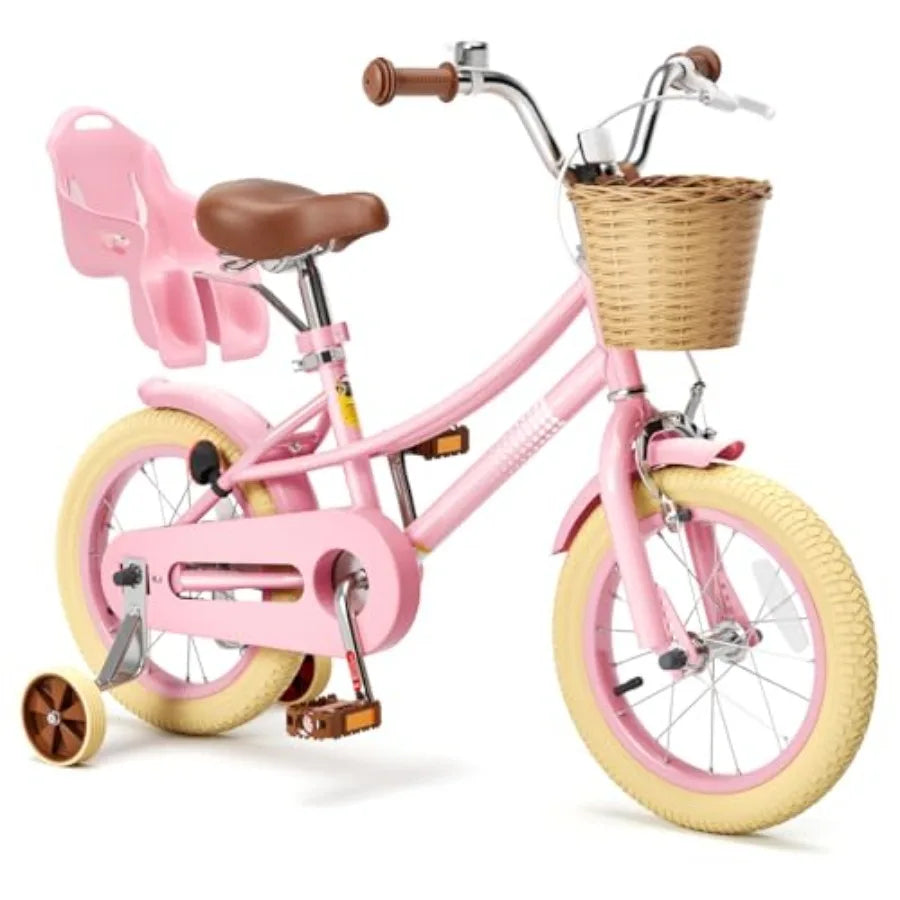 12 Inch Girls Bike with Training Wheels for 2-12 Years Old