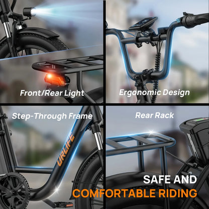 Electric Bike  48V Fat Tire, 7-Speed E-Bike