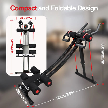 Foldable Ab Workout Equipment for Home Gym