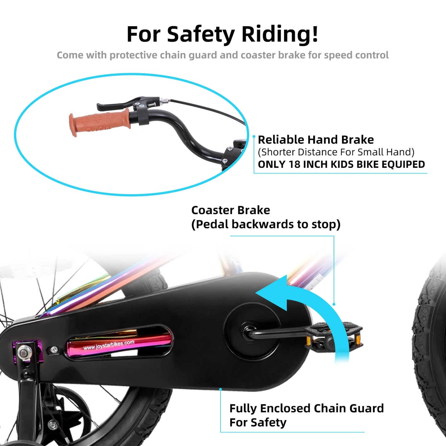 Kids Bike for Boys Girls Ages 2-9 Years Old, 12 14 16 18 Inch BMX Style