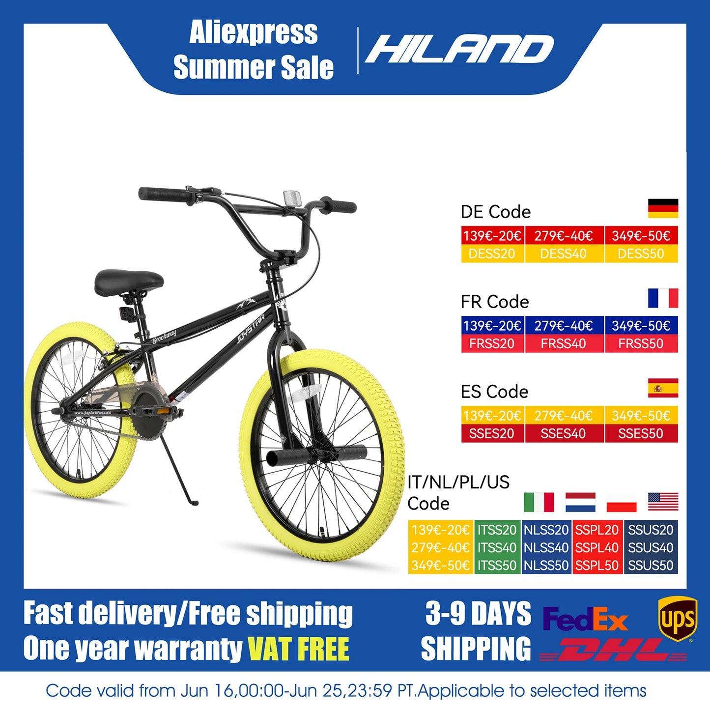 Brockway Freestyle Kids BMX Bikes