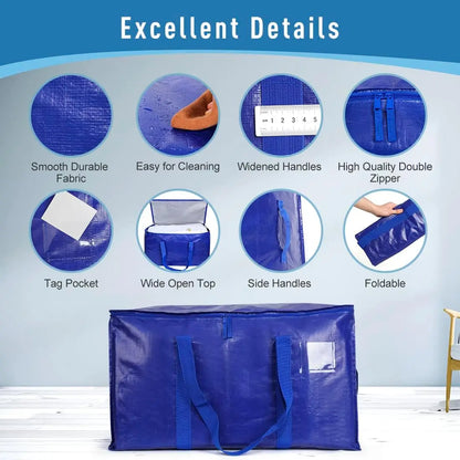 6 Pack Extra Large Heavy Duty Moving Bags Waterproof