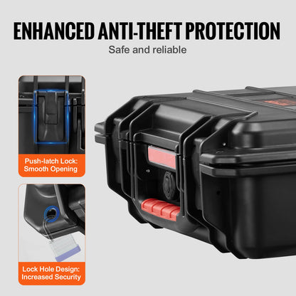 Weatherproof Heavy Duty Protective Case w/ Pre-cut Foam