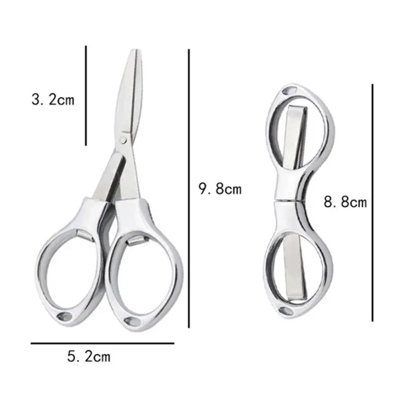 1~4PCS Stainless Steel Anti-Rust Portable Folding Scissors