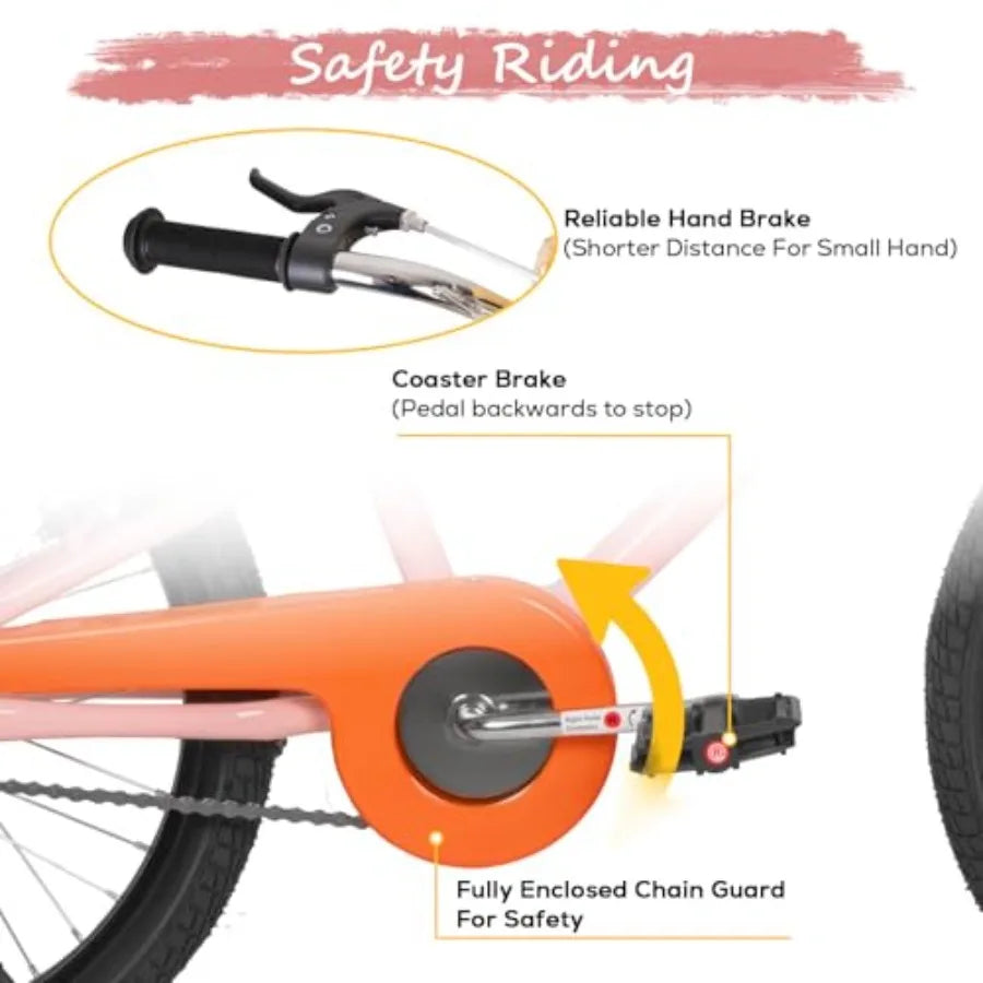 20 Inch Bike for Boys Girls Ages 4-12