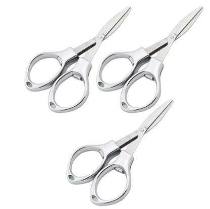 1~4PCS Stainless Steel Anti-Rust Portable Folding Scissors