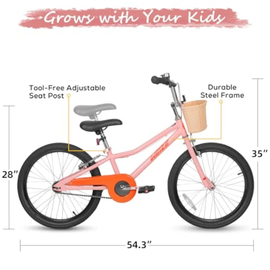 20 Inch Bike for Boys Girls Ages 4-12