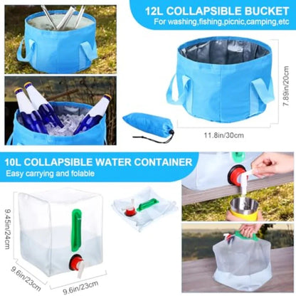 Gejoy 42 Pcs Camping Cookware Mess Kit