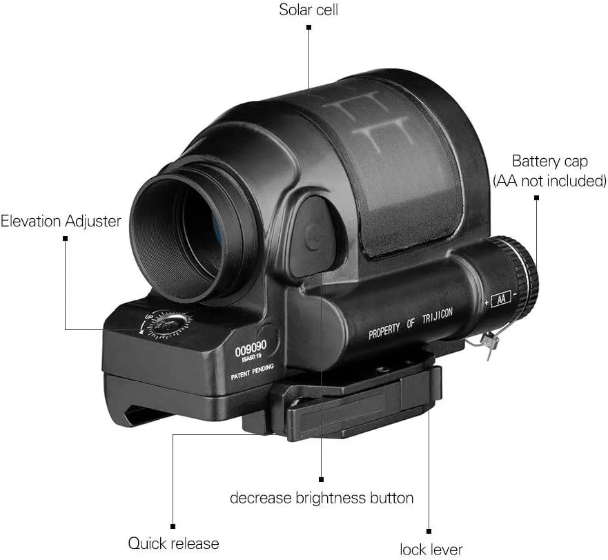 Reflex Sight Solar Power System Optics Rifle Scope