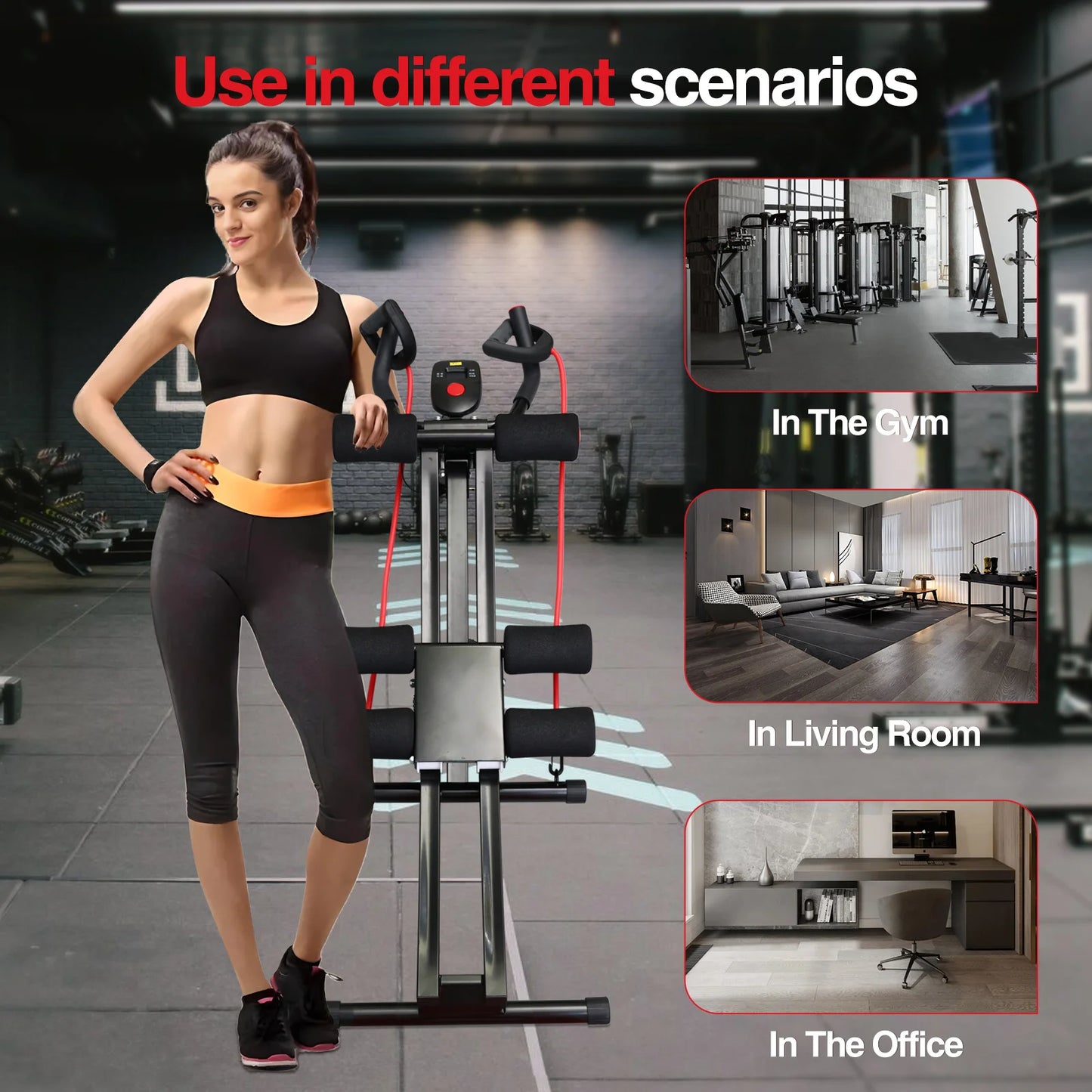 Foldable Ab Workout Equipment for Home Gym