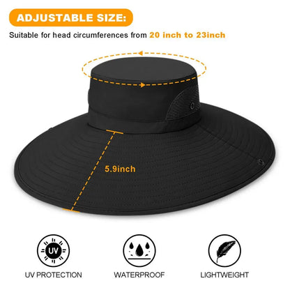 Men Women Wide Visor Brim Hat Boonie