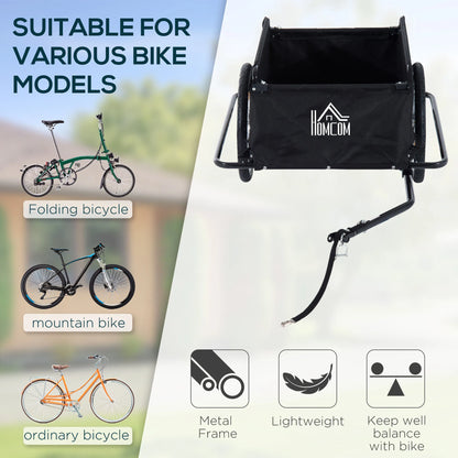 Two-Wheel Bicycle Large Cargo Trailer with Folding Storage