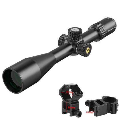 24X50 SFP Riflescope Second Focal Plane Side Parallax Optical Sights
